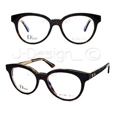 Christian Dior Dior Montaigne N.5 G7J Tortoise 49/17/135 Eyeglasses Italy - New