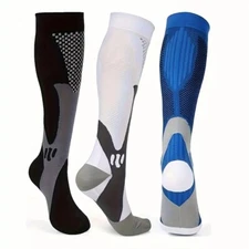 Women Men Compression Knee High Medical 20-30 mmHG L/XL - XXL Stockings  Socks