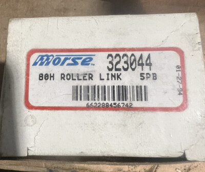 BOX OF 5 Morse 80H Heavy Roller Chain Roller Link Steel 1'' Pitch Chain Size