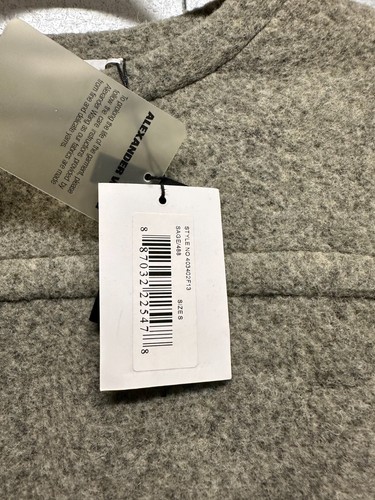 New Alexander Wang Womens Dress S Sage Green Wool Knit Pullover Mini - 第 7/12 張圖片