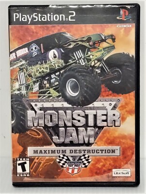 PS2 : MONSTER JAM: MAXIMUM DESTRUCTION !!  Complete w/Manual & Registration Card