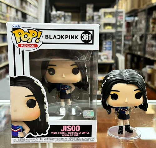 Funko Pop! ROCKS BLACK PINK SHUT DOWN: JISOO Vinyl Figure with protector case