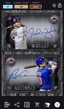 [DIGITAL CARD] Topps Bunt 23 DAVID WRIGHT & PETE ALONSO ICONIC DUAL SIG,DECO NYM