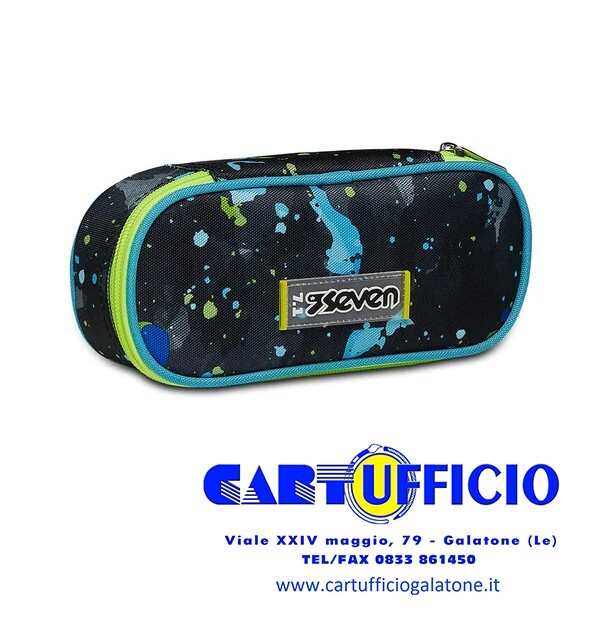 Novità - Astuccio Scuola Bustina Portapenne Seven® Round Plus - Fluo String Boy