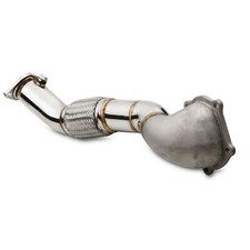 STAINLESS EXHAUST TURBO ELBOW DOWNPIPE FOR MITSUBISHI LANCER EVO 10 X 4B11T 07+