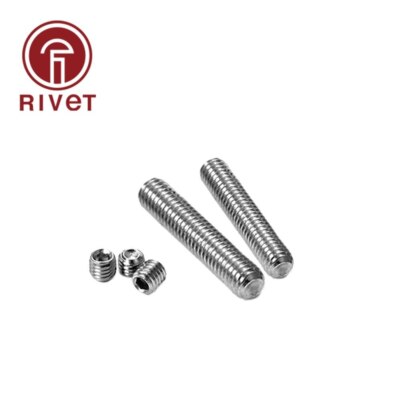 50/100 PCS 304 A2-70 DIN916 ISO4029 M10 M12 M16 Hex Socket Set Screws Grub
