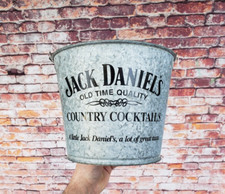 Jack Daniel's Country Cocktails 1992 Vintage Metal Ice Bucket 1990's 90's