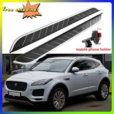 2PCS Side Steps Running Boards Fits For Jaguar E-PACE 2017-2024 Nerf Bars Pedals