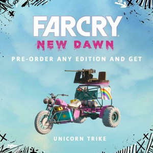 Playstation 4 Ps4 Far Cry New Dawn Unicorn Trike Dlc No Game Ebay