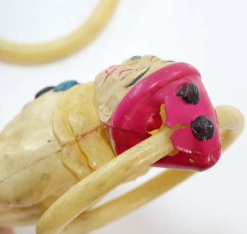 Celluloid Clown Ornaments Vintage Japan Ando Togoro Workshop Antique Toy dolls - Picture 4 of 12