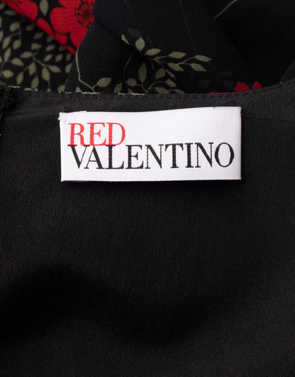 RRP €946 ROSSO VALENTINO abito svasato IT40 US4 UK8 S foderato floreale scollo a tuffo