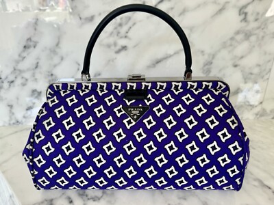 Prada Tessuto Jacquard Top Handle Bag Retail $2,200 NEW