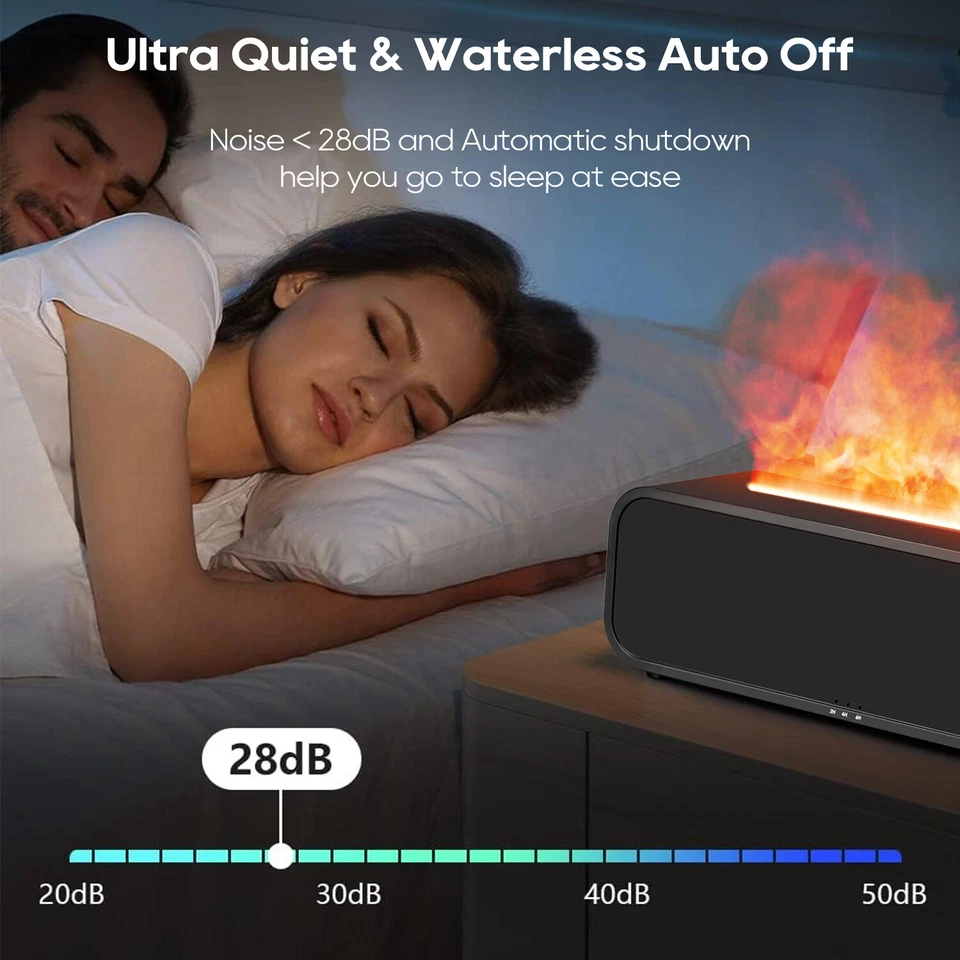 Aroma Humidifier Essential Oil Diffuser Grain Ultrasonic Air LED Aromatherapy A+ - Image 4 of 4