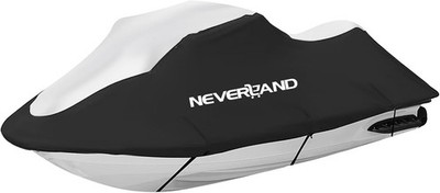 Schwarze/Silberne Jet Ski Abdeckung, Yamaha WaveRunner VX/Deluxe/R, 2007-2014