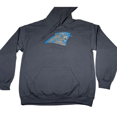 NFL Carolina Panthers Hoodie Mens Medium Black Pullover Team Apparel Logo NWT