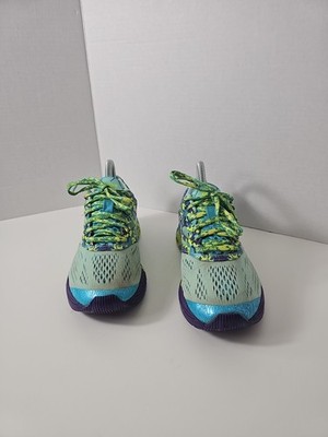 ASICS gel Noosa Tri 10 Women s Blue Green Multi Running Shoes Size 6 #T580N