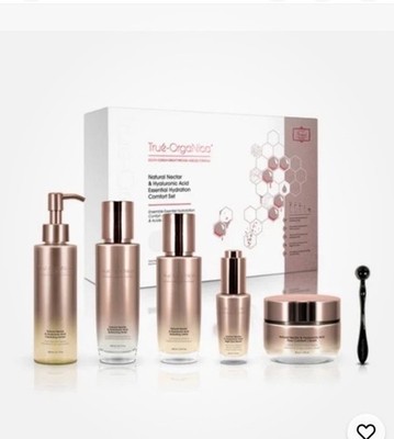 Trué-OrgaNica Natural Nectar Hyaluronic Hydration Set Toner Lotion Serum Cream
