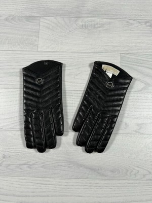 Michael kors Handschuhe Leder schwarz Größe s