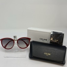 CELINE Sunglasses CL40033F 66F size 56-17 Red Frame Gradient Lens NEW
