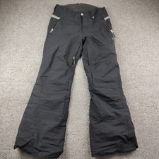 Obermeyer Ski Pants Black Teen Size 14-16 Extended Wear System