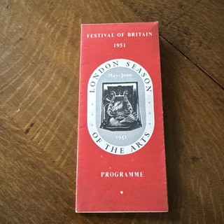 Rare 1951 Festival of Britain Concert Guide Toscanini Koussevitsky Heifetz