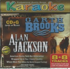 Karaoke Bay Garth Brooks  Alan Jackson 8x8 Multiplex CDG