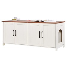  New Cat Litter Box Enclosure for Multi Cats, 47.2 in Hidden Litter Box Cabinet