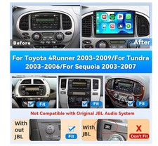 4G+64G Car Radio for Toyota 4Runner 2003-2009, for Tundra 2003-2006, for Sequ...