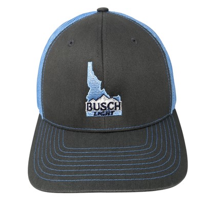 Idaho Busch Light Snapback Trucker Hat Multicolor One Size Mesh Back
