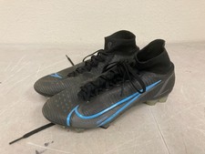 Nike Mercurial Superfly 8 Elite FG Soccer Cleats Black Blue CV0958-004 Size 7