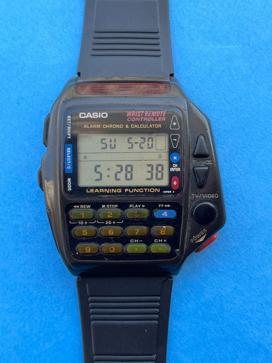 VINTAGE CASIO REMOTE CONTROLLER CMD-40 1174 CACULATOR MEN 'S WATCH