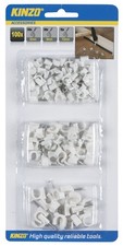 KINZO clips de cable abrazaderas de cable 100 piezas 6/8/10 mm