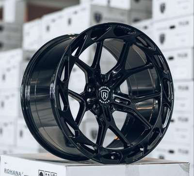 19 20 ROHANA RFX19 WHEELS for CORVETTE C8 Z51 STINGRAY 19x8.5 20x11 BLACK 5x120
