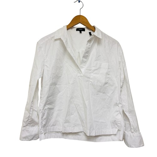 Theory Wide Placket Popover Shirt