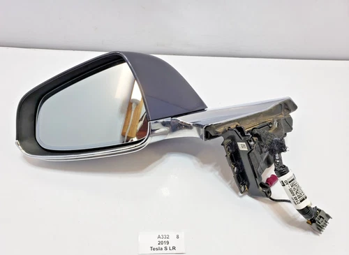 ✅ 12-20 OEM Tesla Model S Left Driver Door Exterior Side Mirror Gray PMNG*