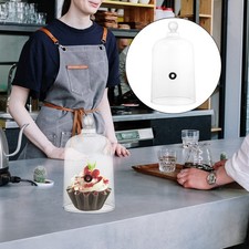  Lebensmittelabdeckung Tortenhaube Glas Kuchenglocke Kuchendeckel