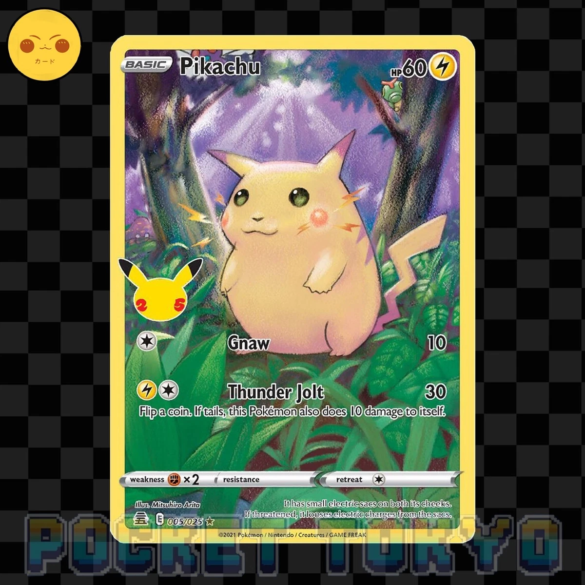 Lightning Pikachu Pokémon TCG Holo Rare Individual Collectible
