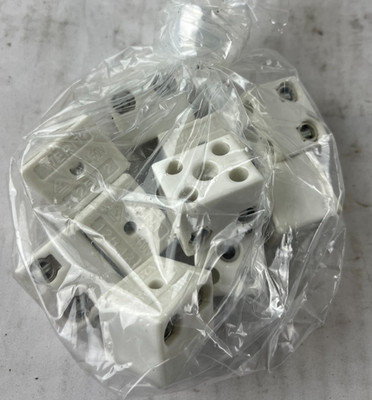 Werit 125-12 Ceramic Terminal Blocks 450V Heat Resistant Connector Lot Used