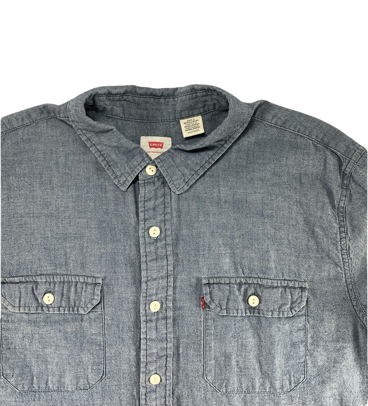 Levi's Class Worker Overshirt Button Down Collare… - image 5
