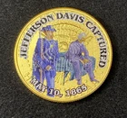 Colorized Kennedy Half Dollar Civil War Jefferson Davis Captured Free Shipping