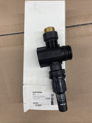 Uponor A2670003 EP Heating Manifold Balancing Valve & Flow Meter