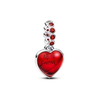 Pandora Charm 794429C01 Roter Murano- Glas Herz Charm 925/- Silber