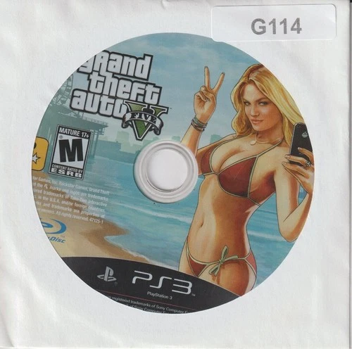 Grand Theft Auto V Sony PlayStation 3 Video Game Disc Only With Out Case Used