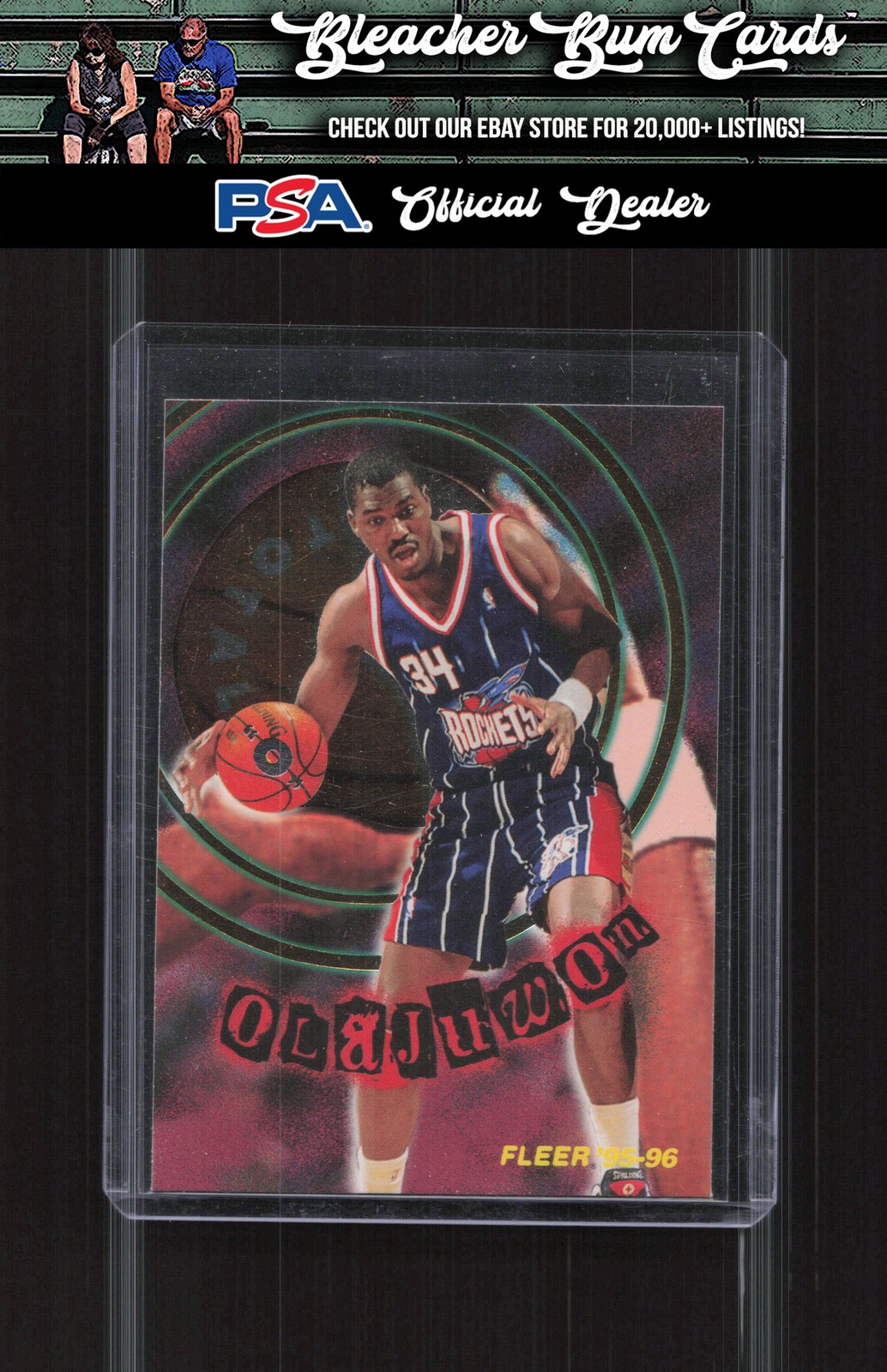 1995-96 Fleer 5 Hakeem Olajuwon Total O Hot Pack