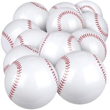 12 Pack Inflatable Baseball Beach Balls for Pool Party and Summer Games