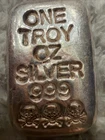 One Troy Ounce .999 Bar BeautifulSilver Design