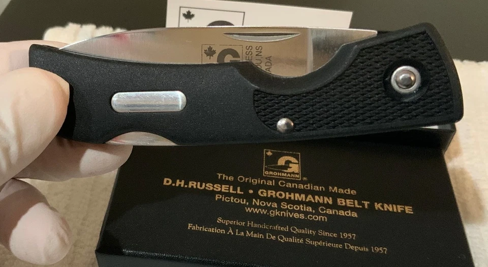 Grohmann Featherweight (Black Svelte) Folding Knife Zytel (FRN) Handle - Image 2 of 4