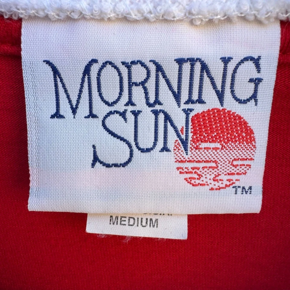 Camiseta Top Morning Sun Vintage Poker Casino Rojo Tarjetas de Juego Estampado Cuello Polo M Foto 2 de 4