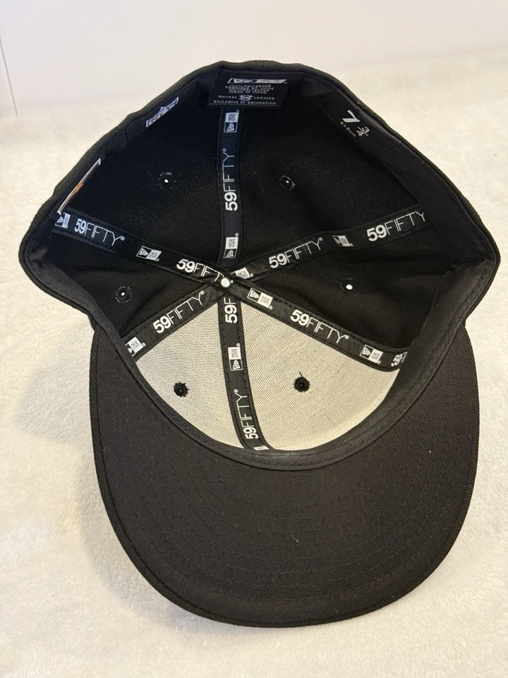 Boné Arizona Cardinals preto/vermelho New Era 59Fifty ajustado tamanho 7 3/4 futebol americano NFL - Imagem 4 de 4