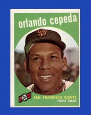 1959 Topps Set-Break #390 Orlando Cepeda EX-EXMINT *GMCARDS*